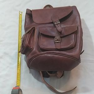 New 100% leather backpack